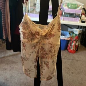 Floral peak-a-boo crop top